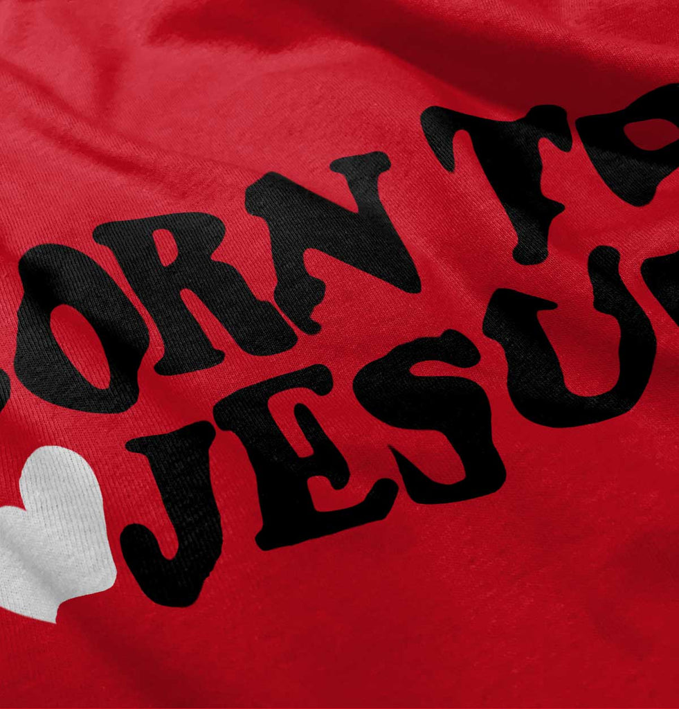 Born To Jesus Romper Bodysuit-Direct To Garment Print-Brisco Baby