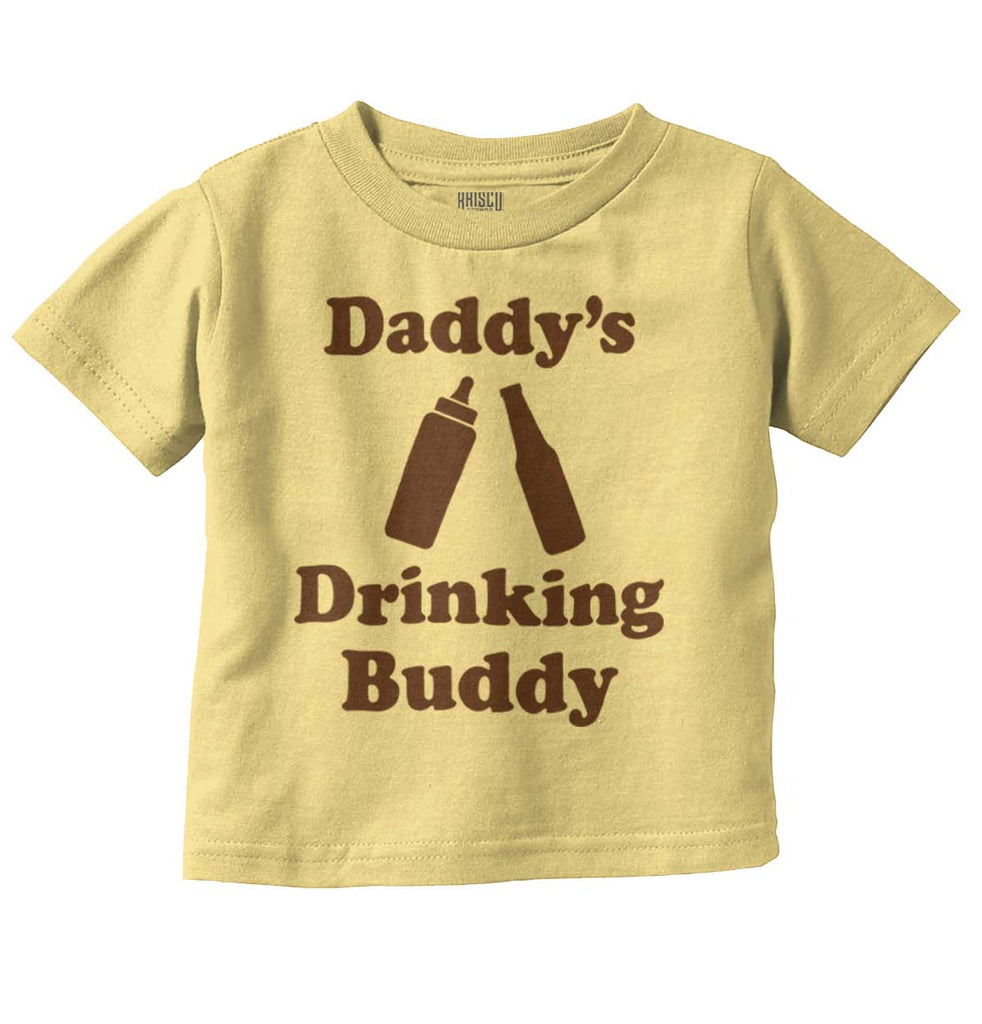 Drinking Buddy Infant Toddler T Shirt-Direct To Garment Print-Brisco Baby