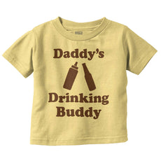 Drinking Buddy Infant Toddler T Shirt-Direct To Garment Print-Brisco Baby