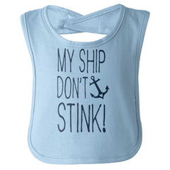 My Ship Infant Baby Bib-Direct To Garment Print-Brisco Baby