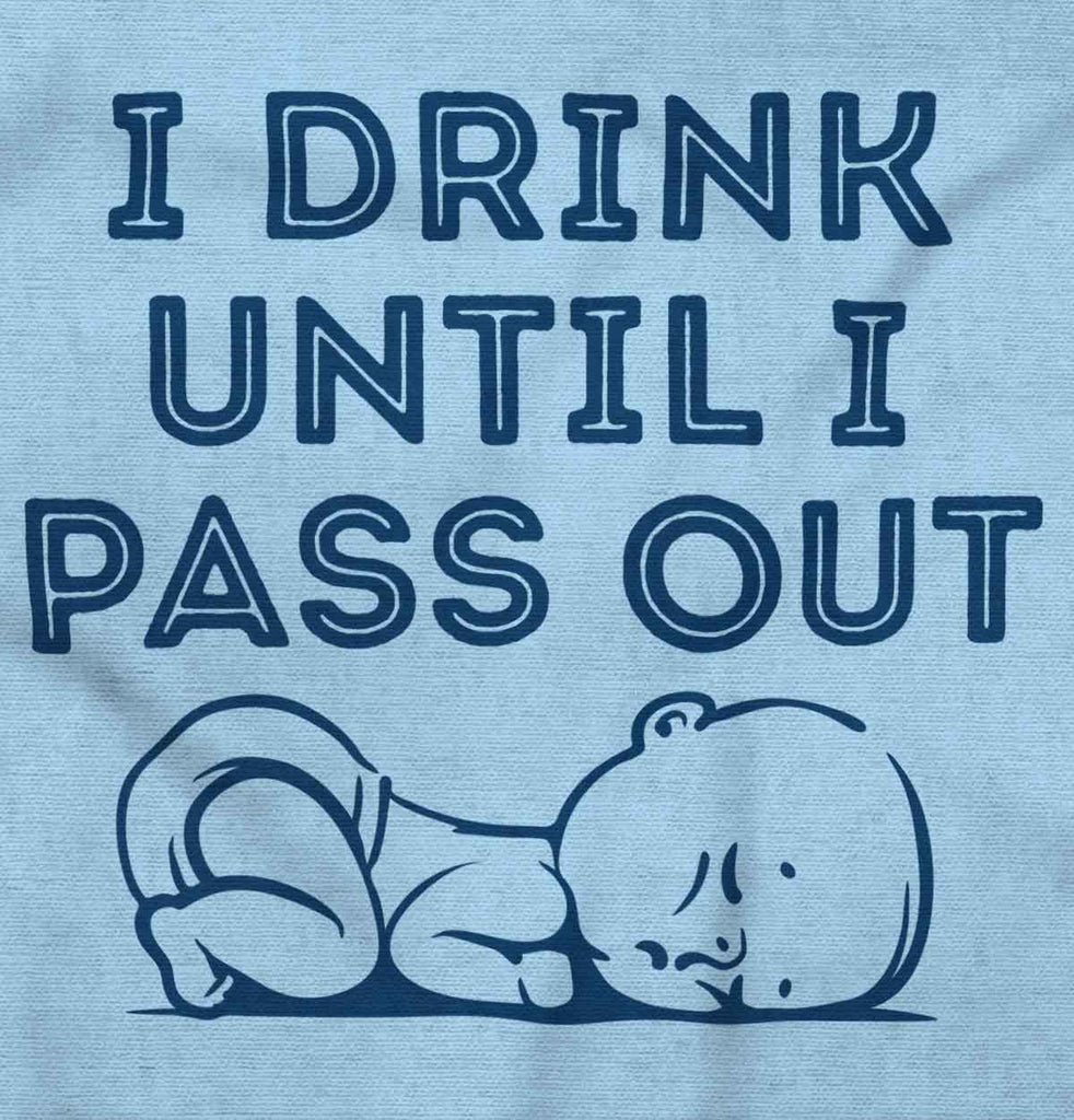 Until I Pass Out Infant Baby Bib-Direct To Garment Print-Brisco Baby