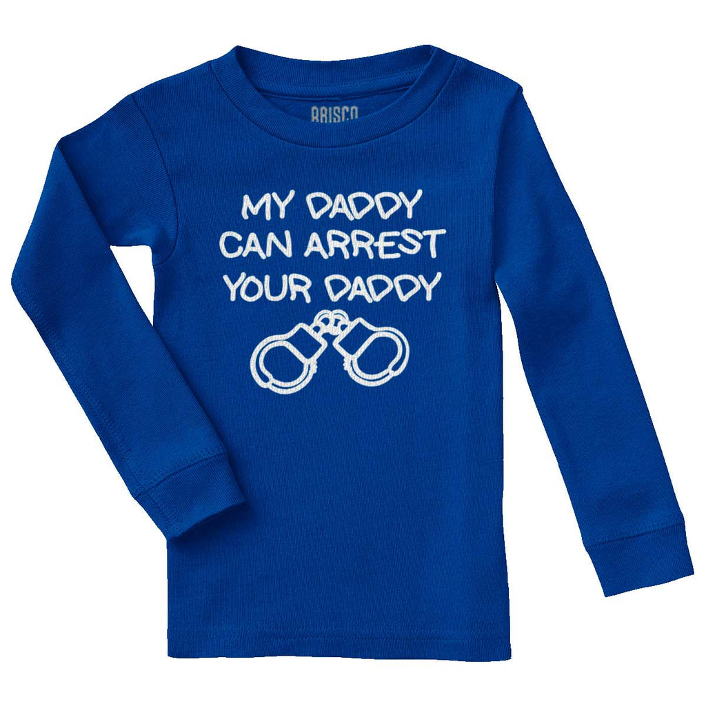 Arrest Your Daddy Solid Baby Pajama Top-Direct To Garment Print-Brisco Baby