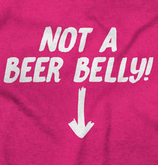 Not A Beer Belly Maternity T-Shirt-Direct To Garment Print-Brisco Baby