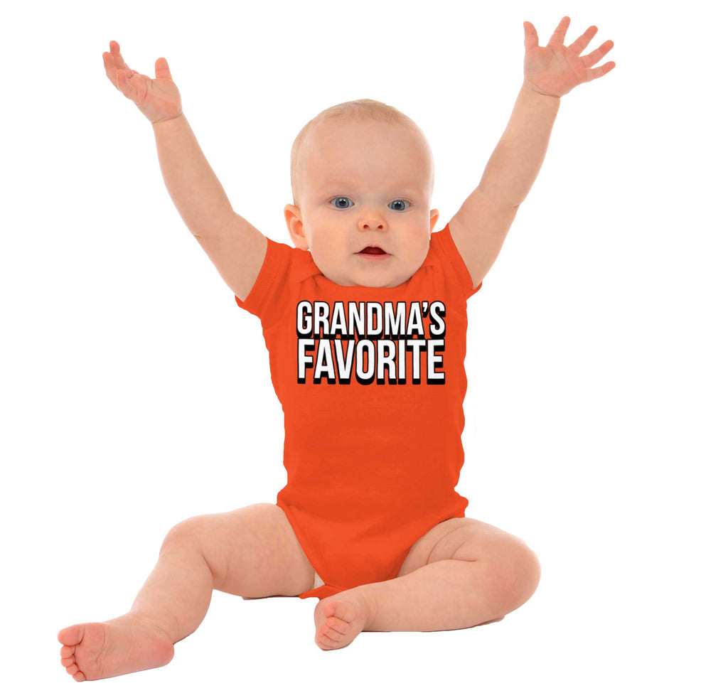 Grandma's Favorite Romper Bodysuit-Direct To Garment Print-Brisco Baby