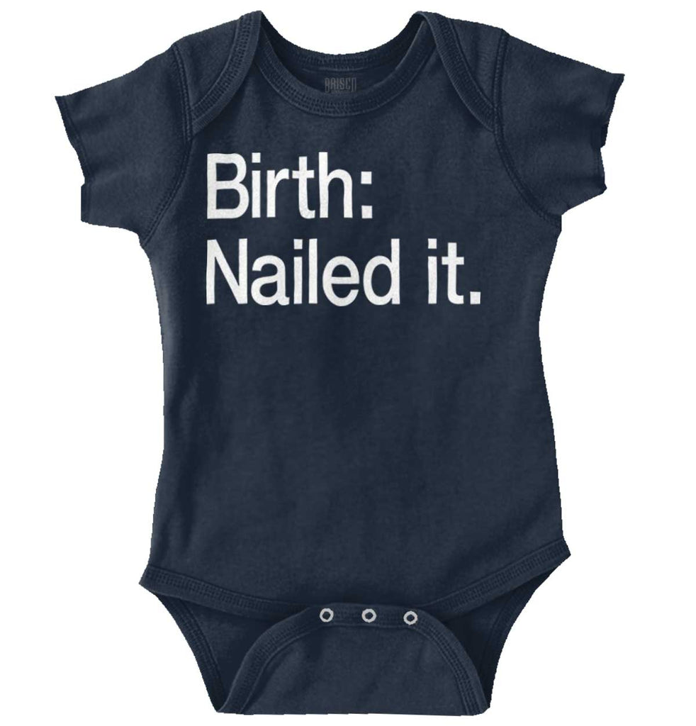 Nailed It Romper Bodysuit-Direct To Garment Print-Brisco Baby