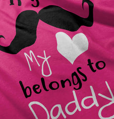 If You Mustache, It's Daddy Romper Bodysuit-Direct To Garment Print-Brisco Baby