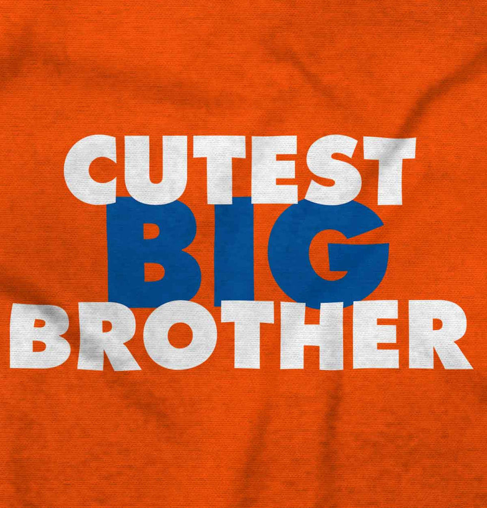 Cutest Big Brother Romper Bodysuit-Direct To Garment Print-Brisco Baby