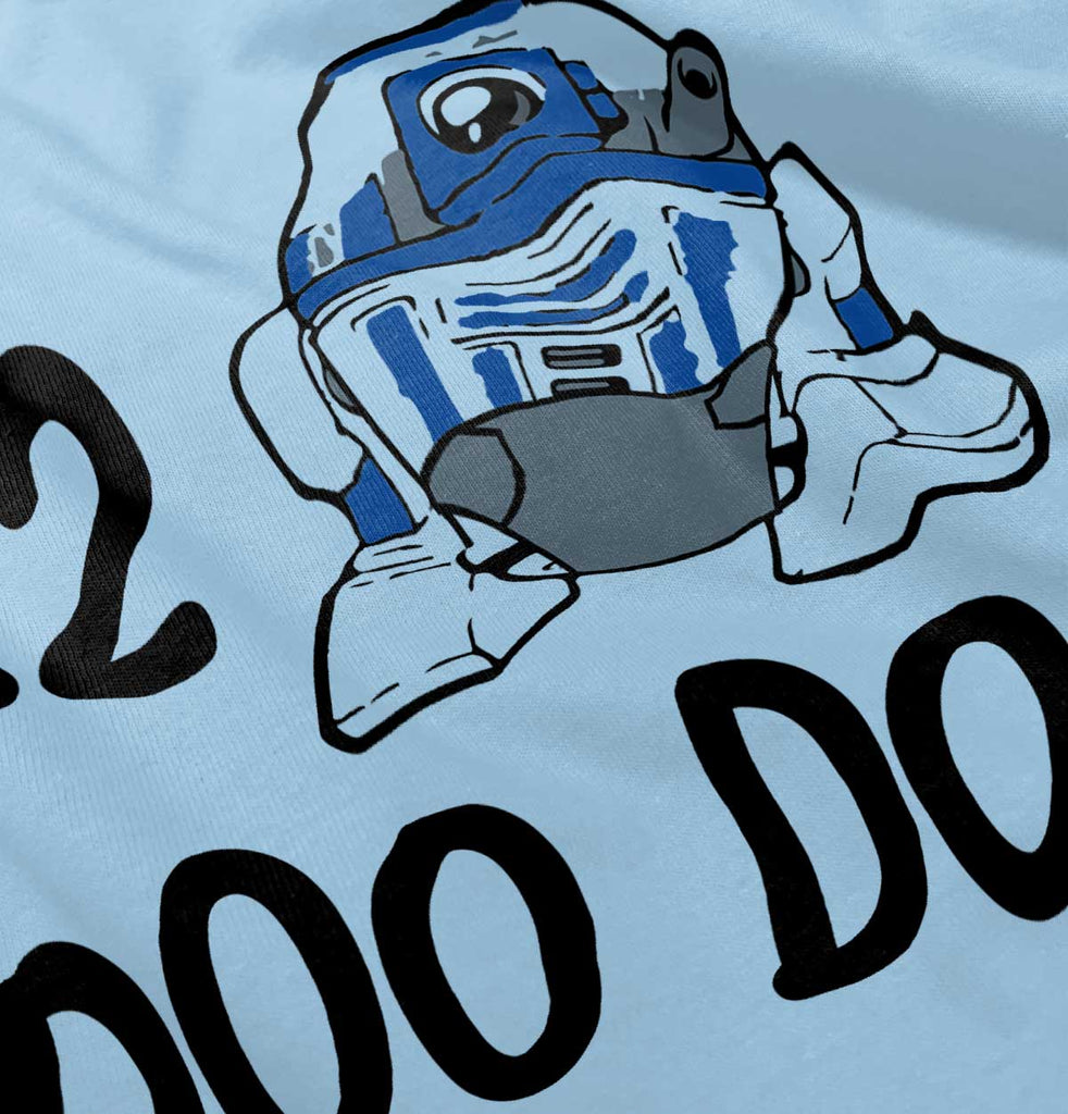 R2 Doo Doo Infant Baby Bib-Direct To Garment Print-Brisco Baby