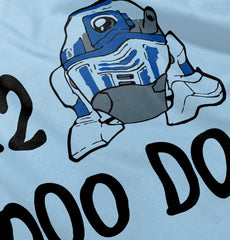 R2 Doo Doo Infant Baby Bib-Direct To Garment Print-Brisco Baby