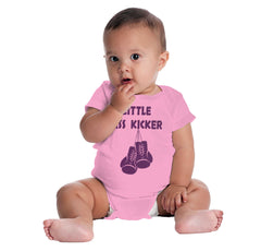 Little Ass Kicker Romper Bodysuit-Direct To Garment Print-Brisco Baby