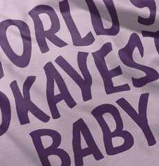 Okayest Baby Romper Bodysuit-Direct To Garment Print-Brisco Baby