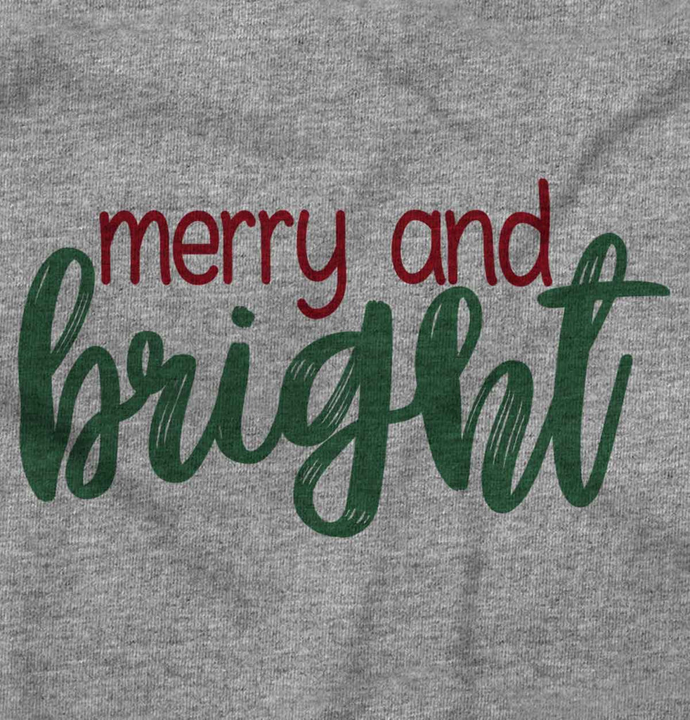 Merry And Bright Infant Toddler T Shirt-Direct To Garment Print-Brisco Baby