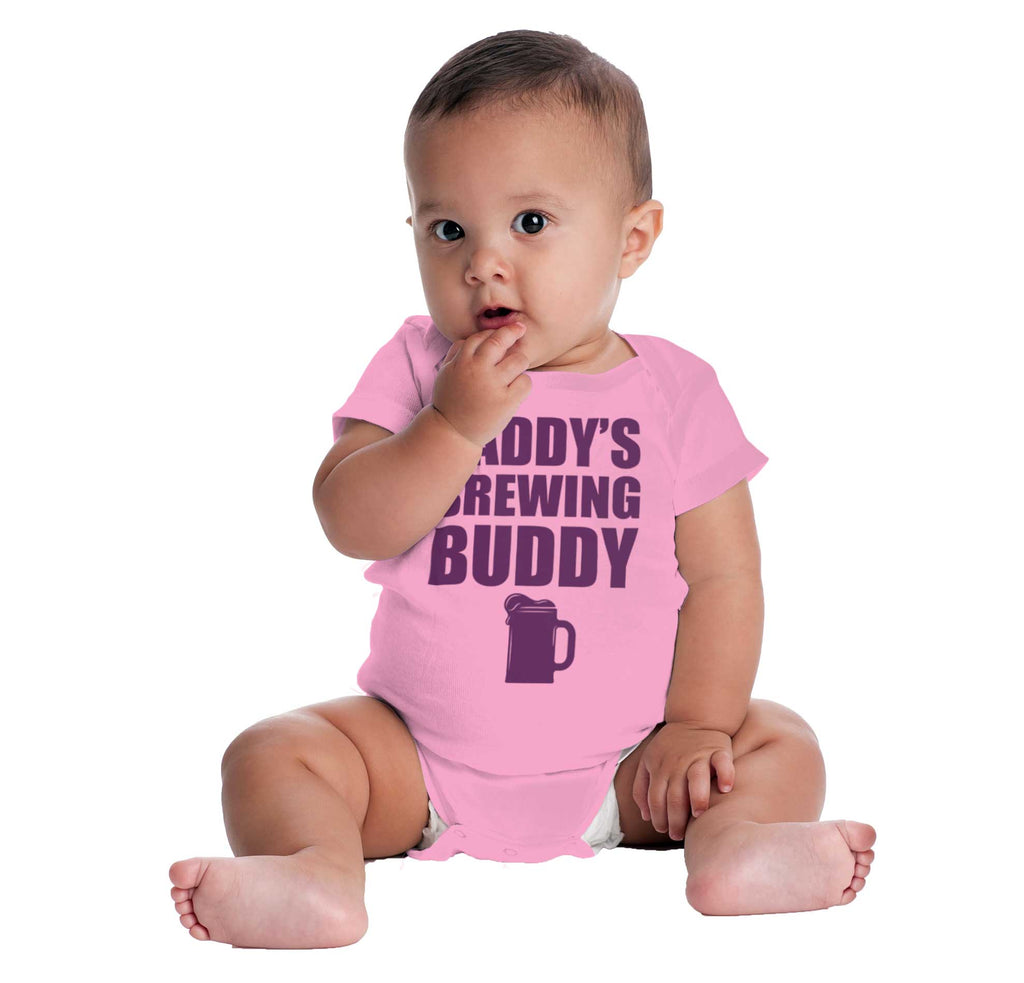 Brewing Buddy Romper Bodysuit-Direct To Garment Print-Brisco Baby