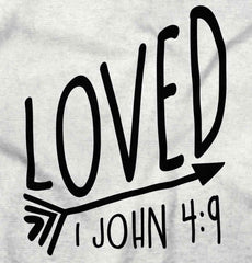 Loved Football Romper Bodysuit-Direct To Garment Print-Brisco Baby