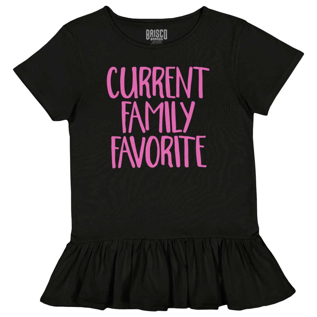 Family Favorite Toddler Ruffle Bottom Tee-Direct To Garment Print-Brisco Baby