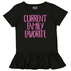 Family Favorite Toddler Ruffle Bottom Tee-Direct To Garment Print-Brisco Baby