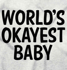 Okayest Baby Romper Bodysuit-Direct To Garment Print-Brisco Baby