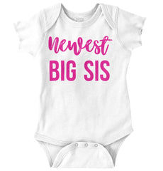 Newest Big Sis Romper Bodysuit-Direct To Garment Print-Brisco Baby
