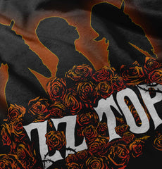 ZZ Top Roses Infant Toddler T Shirt-Direct To Garment Print-Brisco Baby