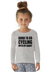 Cycling With Daddy Solid Baby Pajama Top-Direct To Garment Print-Brisco Baby