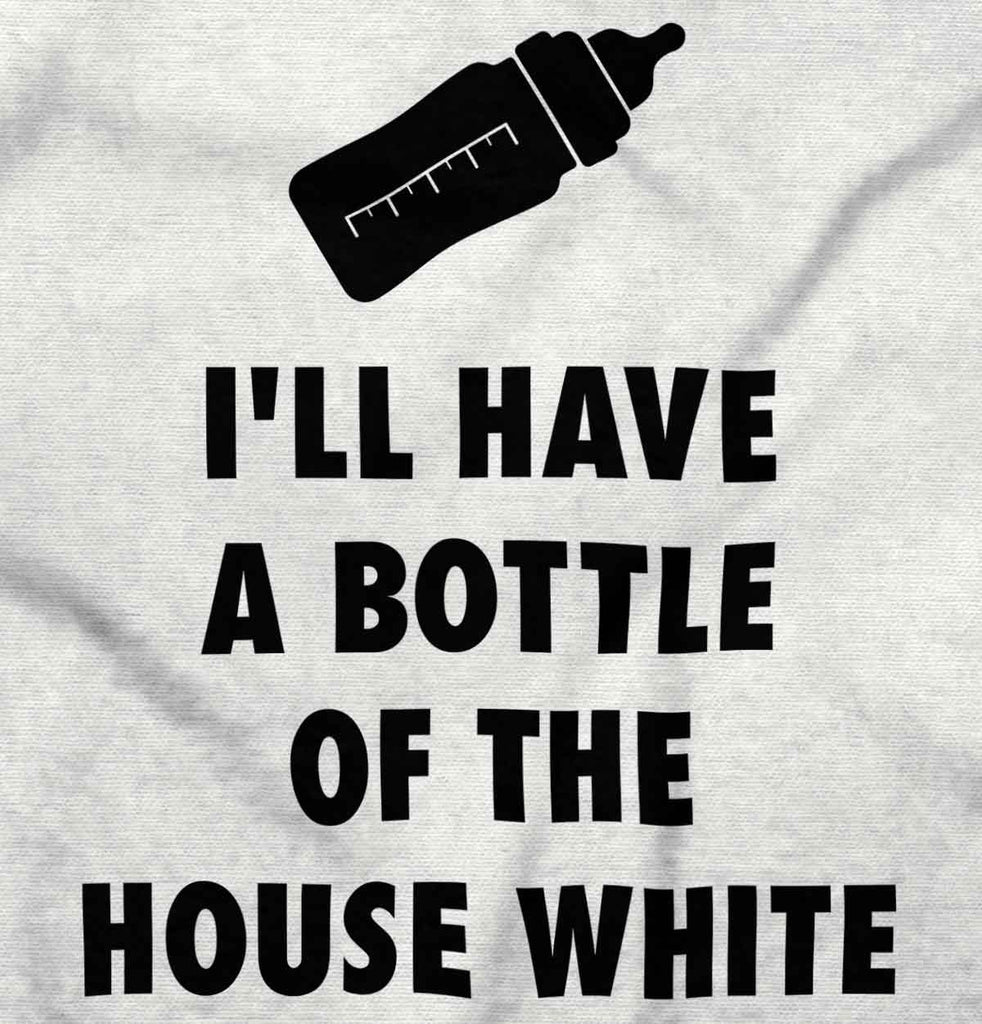 House White Romper Bodysuit-Direct To Garment Print-Brisco Baby