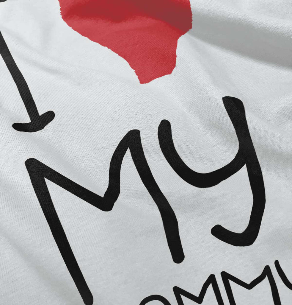 Love My Mommy Infant Baby Bib-Direct To Garment Print-Brisco Baby