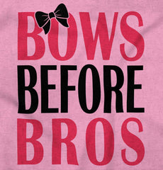 Bows Before Bros Romper Bodysuit-Direct To Garment Print-Brisco Baby