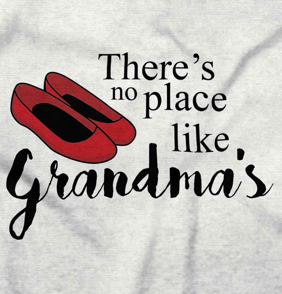 There's No Place Like Grandma's Romper Bodysuit-Direct To Garment Print-Brisco Baby