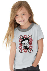 Betty In Love Toddler Ruffled Trim T-Shirt-Direct To Garment Print-Brisco Baby