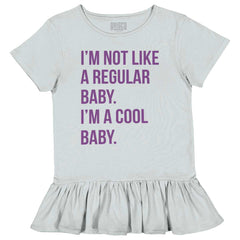 Cool Baby Toddler Ruffle Bottom Tee-Direct To Garment Print-Brisco Baby
