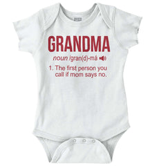 Grandma Romper Bodysuit-Direct To Garment Print-Brisco Baby