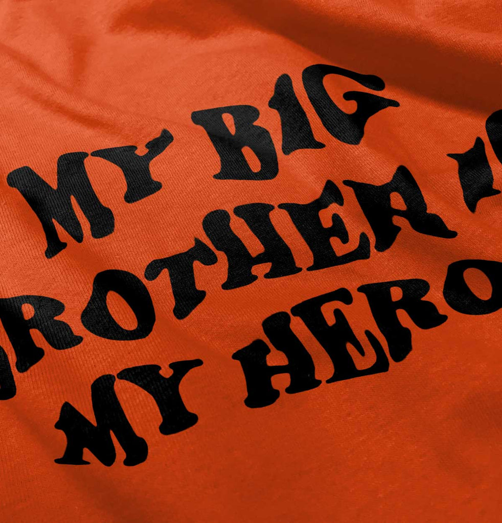 My Big Brother Is My Hero Romper Bodysuit-Direct To Garment Print-Brisco Baby