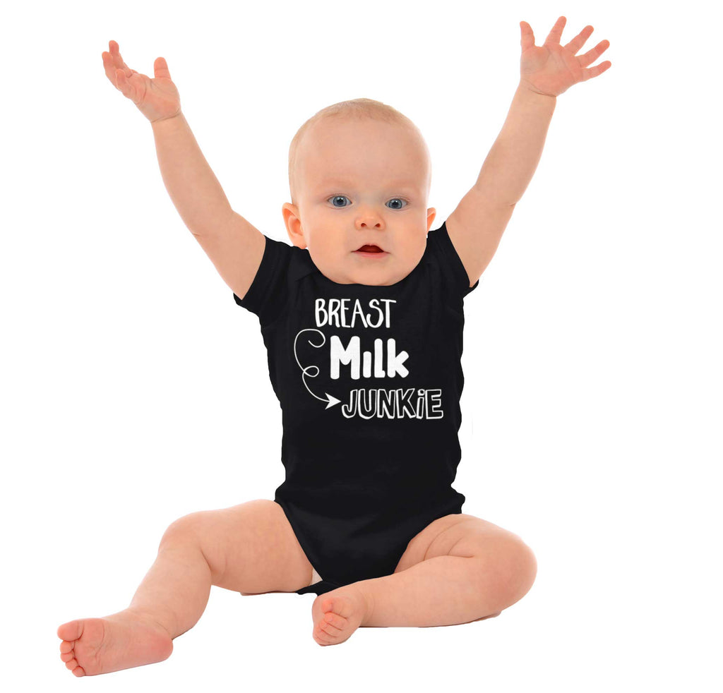 Milk Junkie Romper Bodysuit-Direct To Garment Print-Brisco Baby