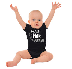 Milk Junkie Romper Bodysuit-Direct To Garment Print-Brisco Baby