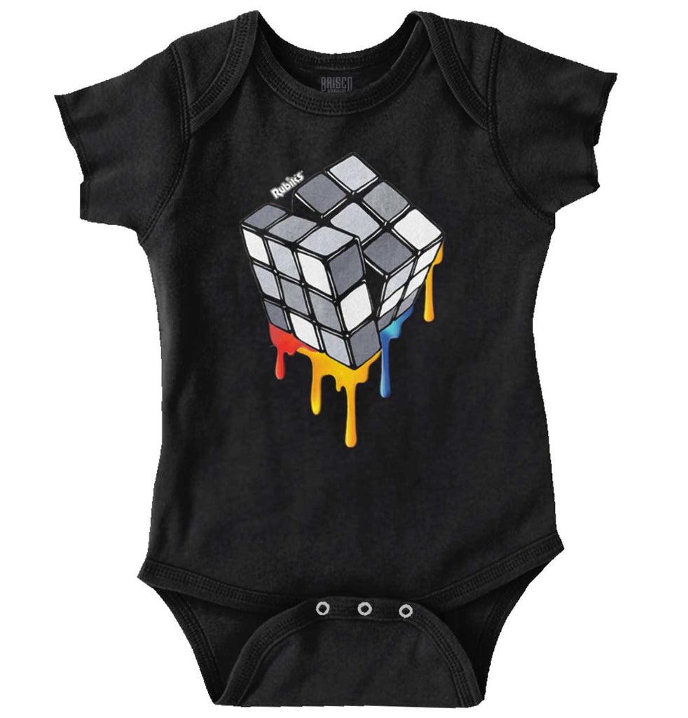 Artsy Rubiks Romper Bodysuit-Direct To Garment Print-Brisco Baby