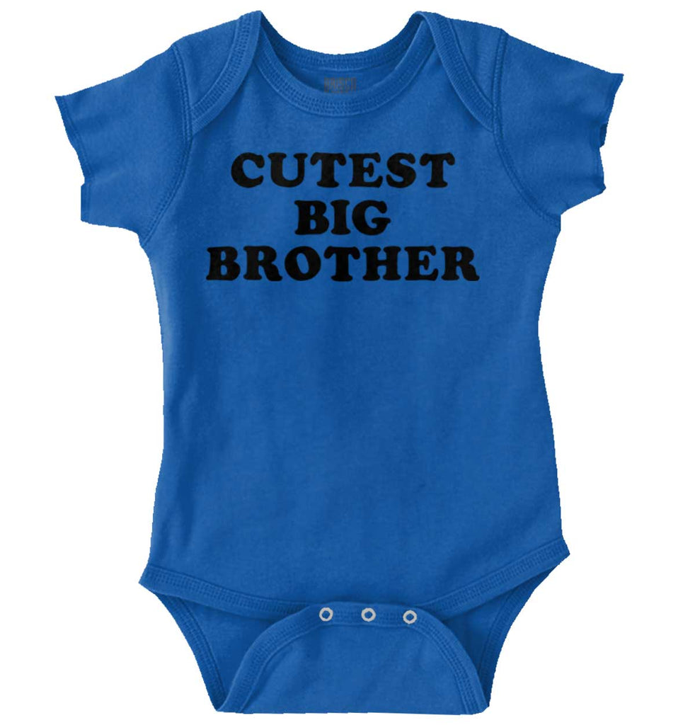 Cutest Big Brother Romper-Direct To Garment Print-Brisco Baby