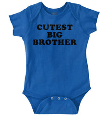 Cutest Big Brother Romper-Direct To Garment Print-Brisco Baby