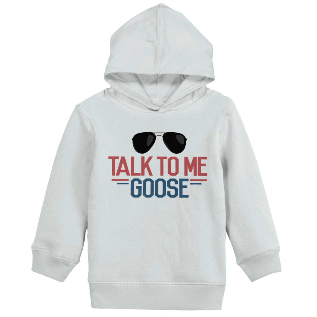 Talk To Me Goose Toddler Pullover Hoodie-Direct To Garment Print-Brisco Baby