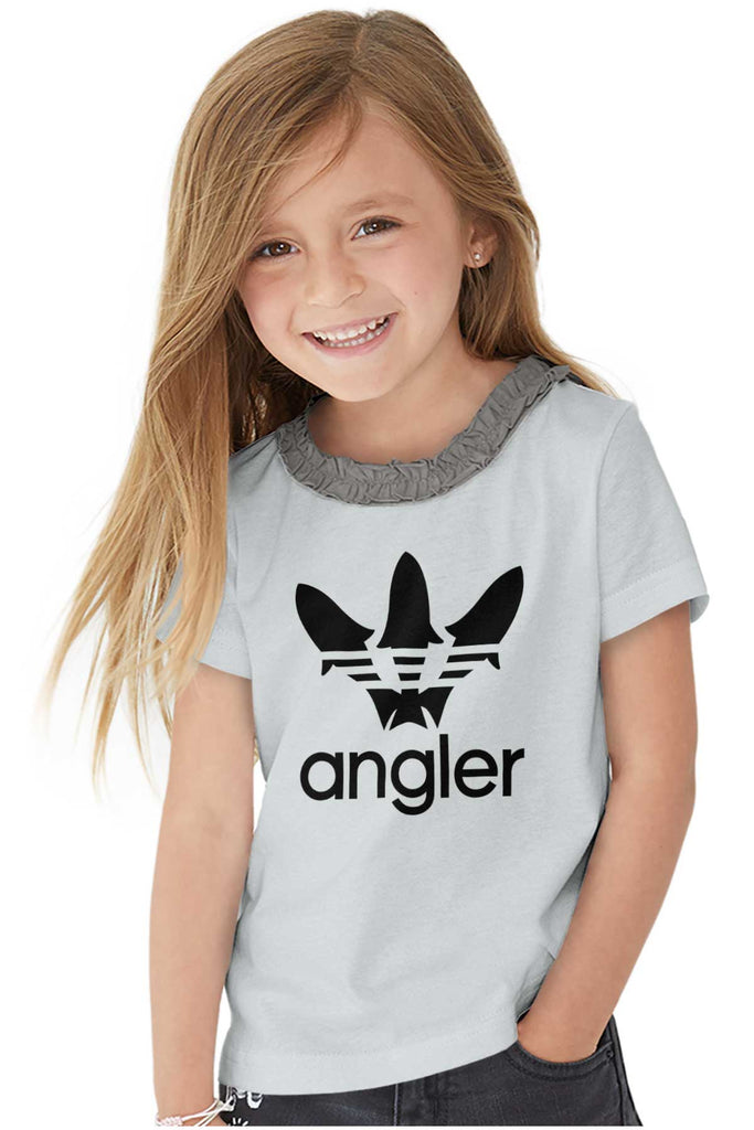 Angler Ruffled Trim T-Shirt-Direct To Garment Print-Brisco Baby