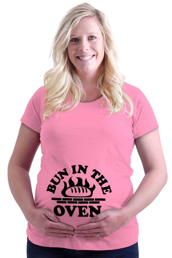 Bun In The Oven Maternity T-Shirt-Direct To Garment Print-Brisco Baby