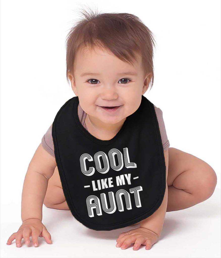 Cool Like My Aunt Infant Baby Bib-Direct To Garment Print-Brisco Baby