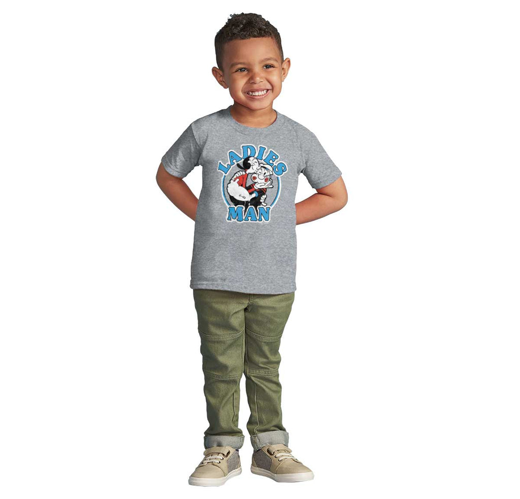 Ladies Man Infant Toddler T Shirt-Direct To Garment Print-Brisco Baby