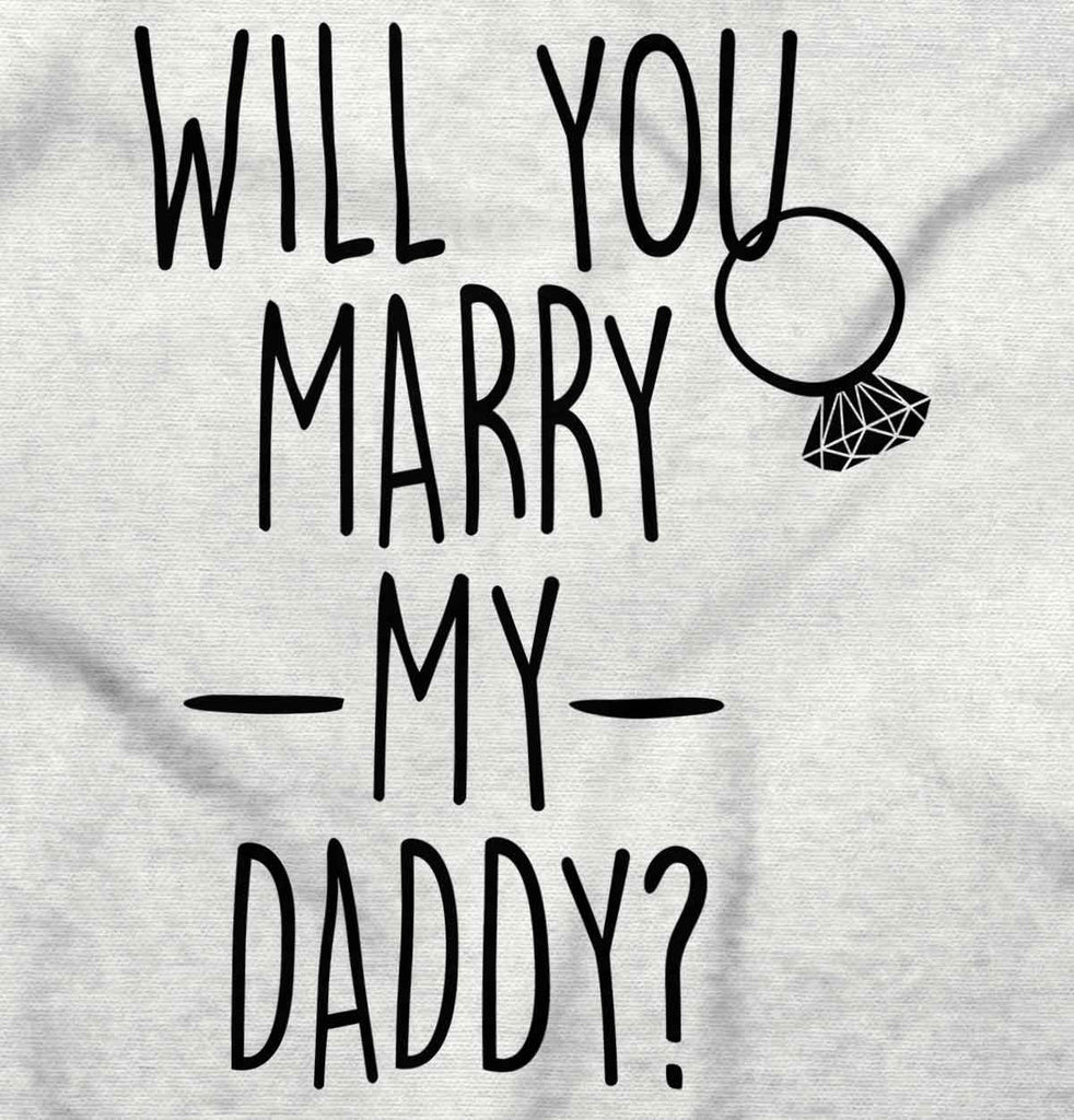 Marry My Daddy Toddler Football Jersey Tee-Direct To Garment Print-Brisco Baby