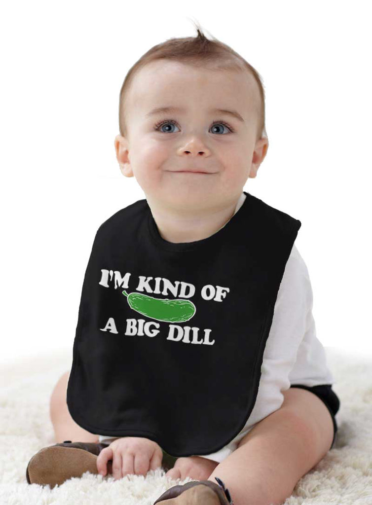 A Big Dill Infant Baby Bib-Direct To Garment Print-Brisco Baby