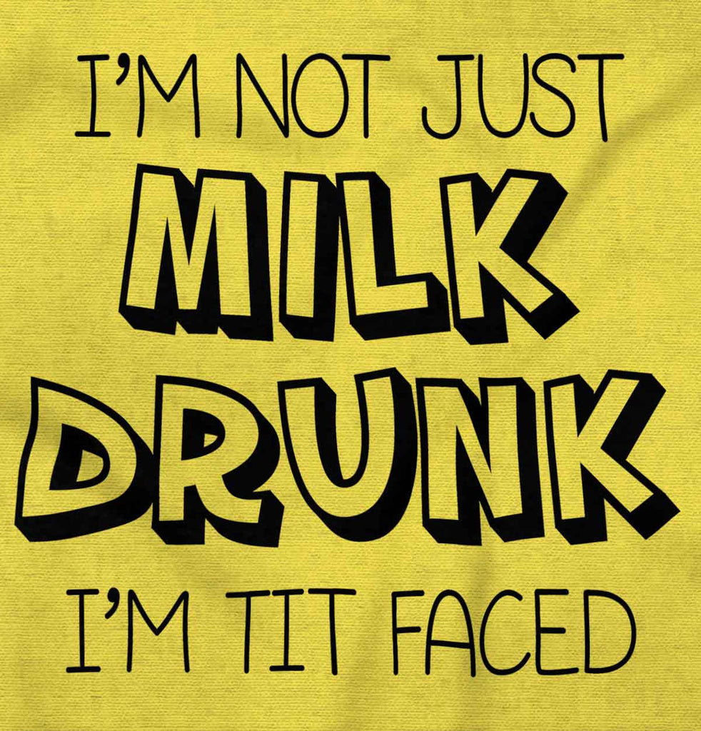 Milk Drunk Romper Bodysuit-Direct To Garment Print-Brisco Baby