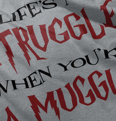 Struggle When Muggle Romper Bodysuit-Direct To Garment Print-Brisco Baby