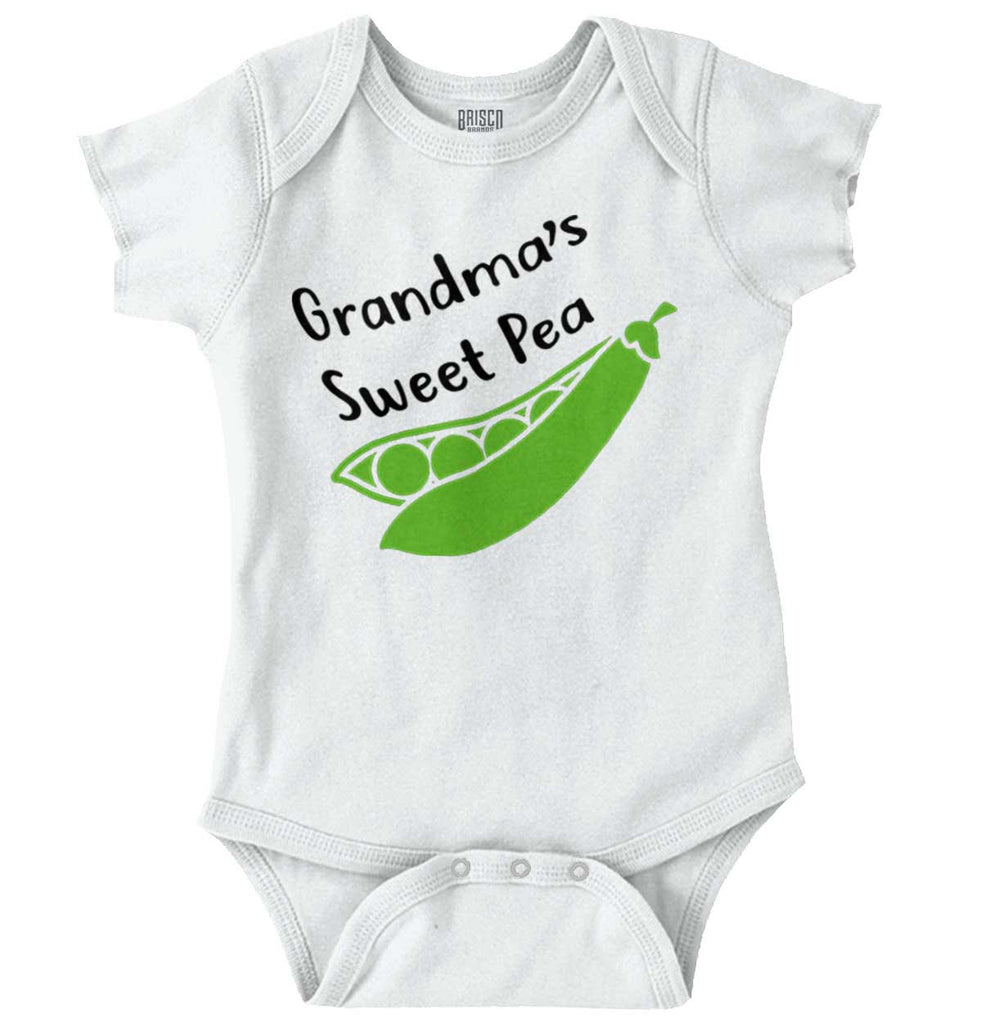 Grandma's Sweet Pea Romper Bodysuit-Direct To Garment Print-Brisco Baby