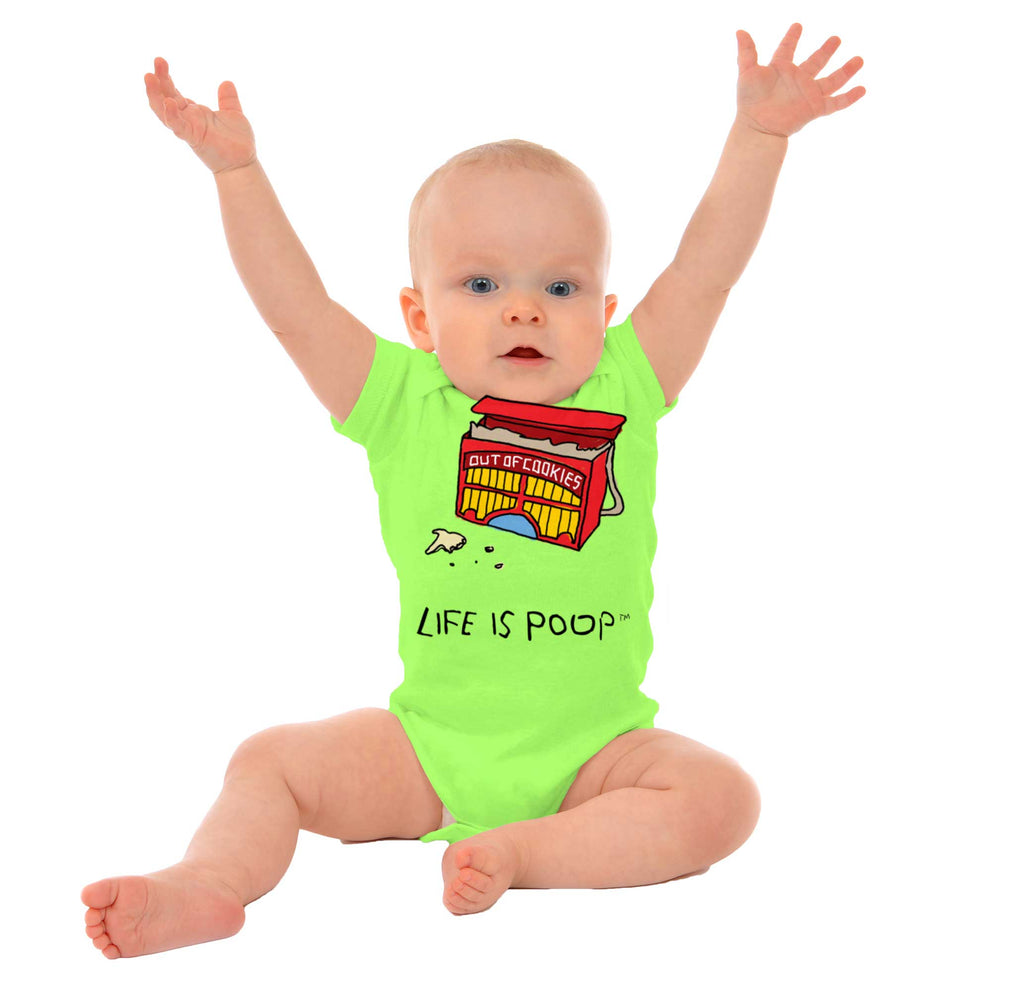 Out of Cookies Romper Bodysuit-Direct To Garment Print-Brisco Baby