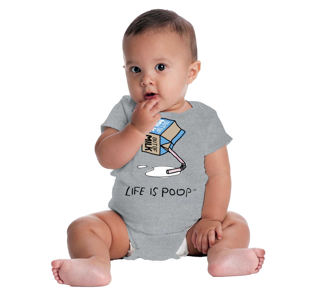 Out of Milk Romper Bodysuit-Direct To Garment Print-Brisco Baby