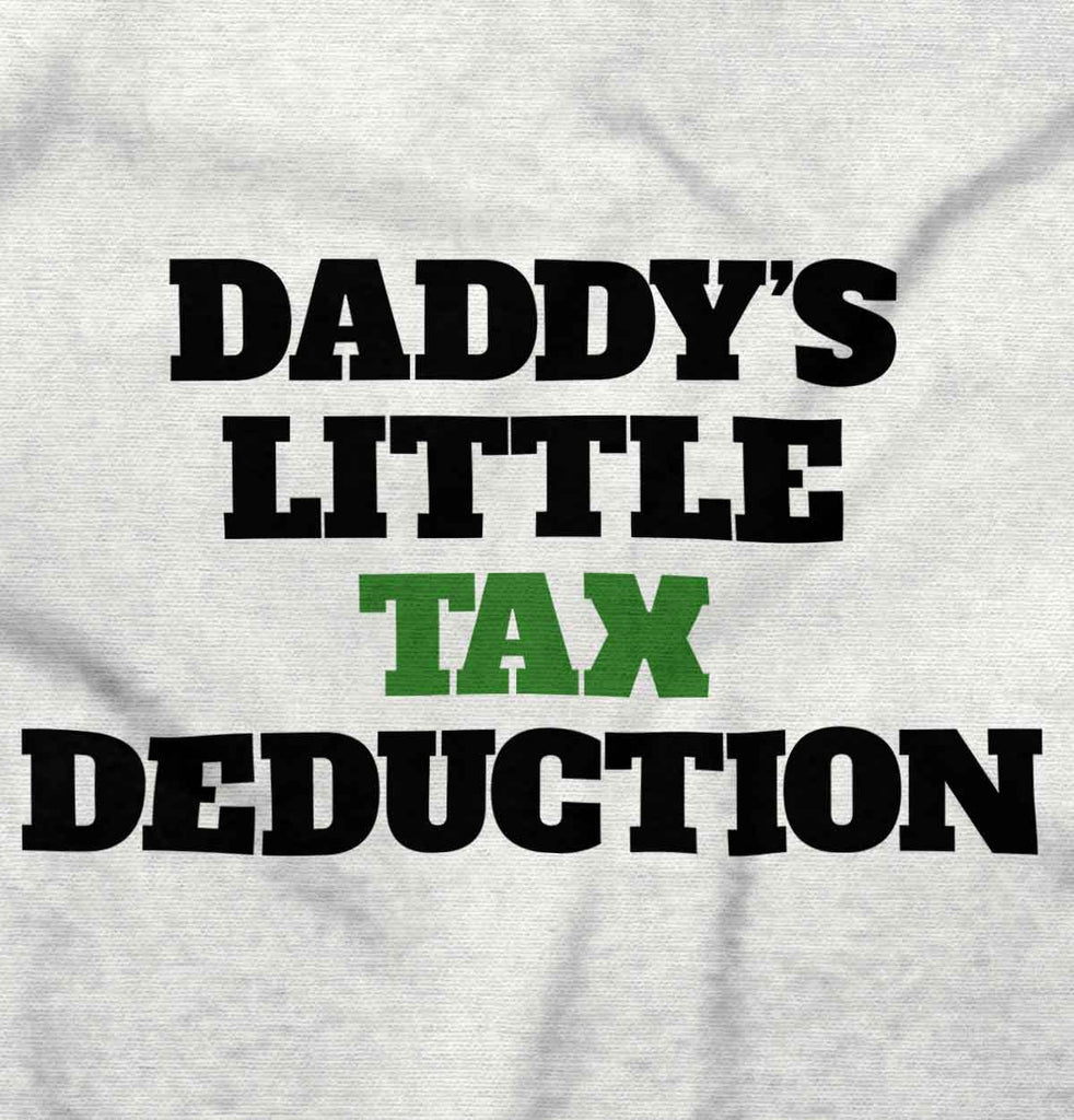Dads Tax Deduction Infant Baby Bib-Direct To Garment Print-Brisco Baby